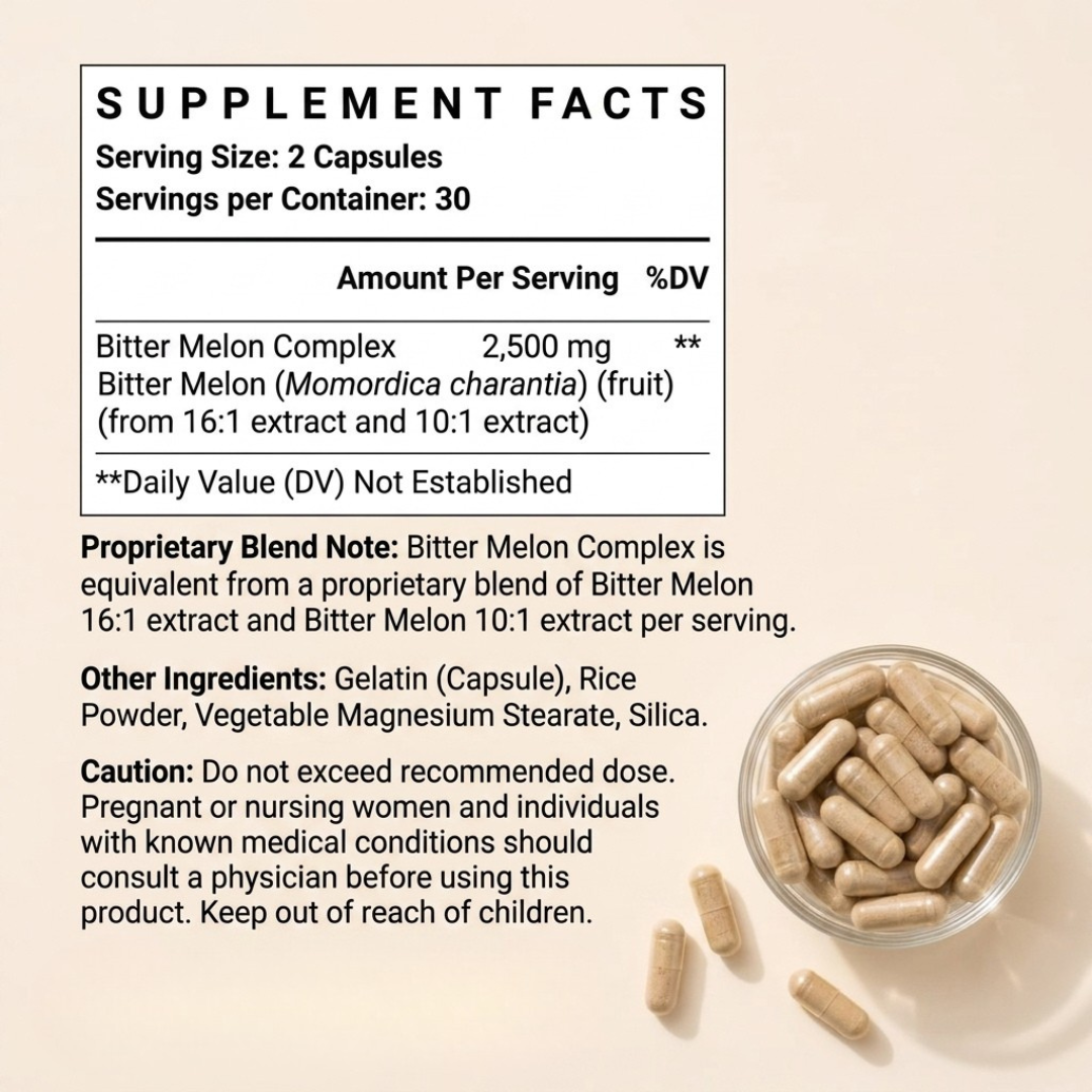 Bitter Melon Extract (2500mg Capsules)